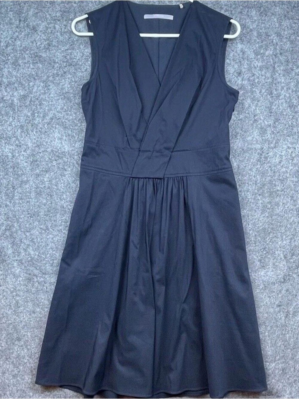 Jordan Black Sleeveless V-Neck Fit-and-Flare Dress